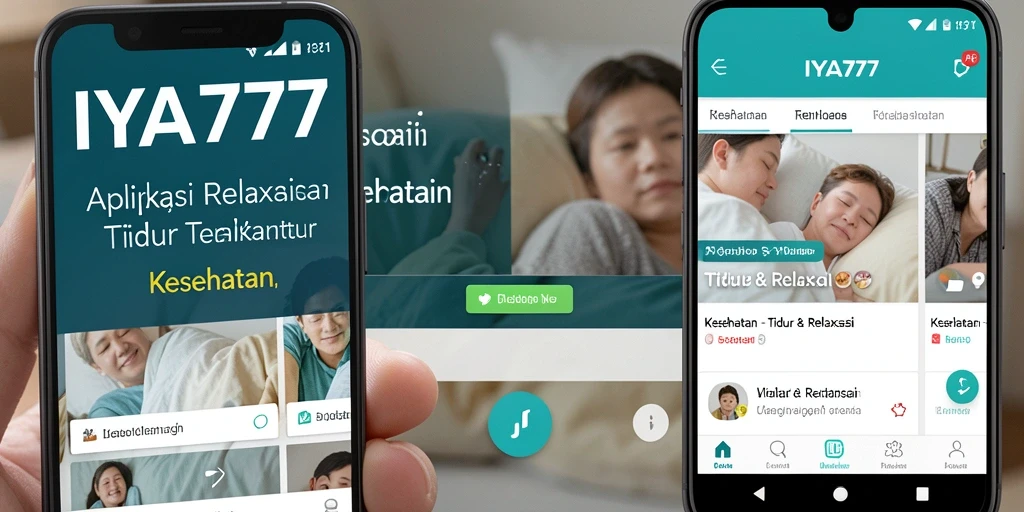 Antarmuka IYA777 yang intuitif dan menenangkan untuk relaksasi.