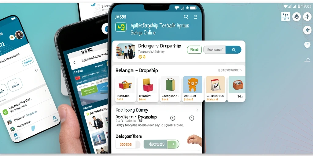 Antarmuka pengguna JVS88 yang intuitif dalam fungsi Dropship.