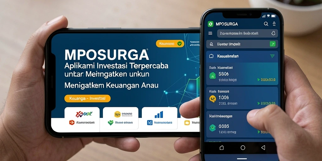 Tampilan antarmuka MPOSURGA yang sederhana dan fungsional untuk investasi.