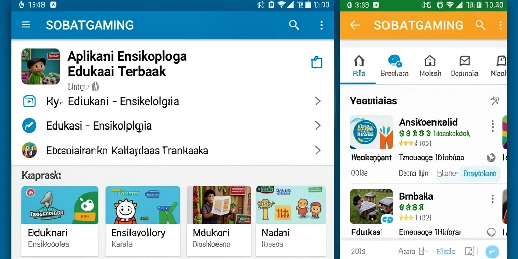 Antarmuka SOBATGAMING yang mudah digunakan dan informatif.