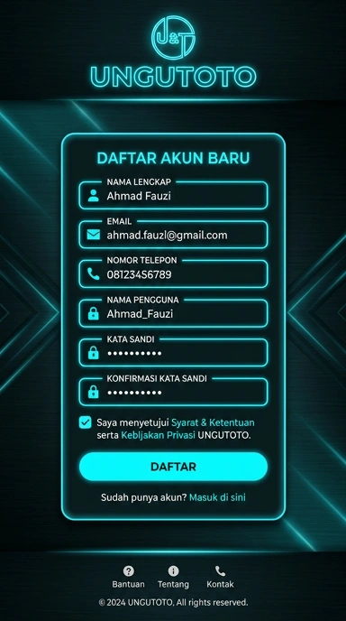 Cara Mudah Buat Akun Ungutoto untuk Pengguna Android